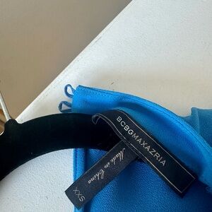 BCBGMaxAzria Blue One Shoulder Dress